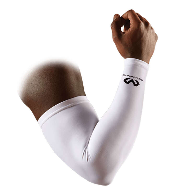 McDavid Compression Arm Sleeve White S, White, rebel_hi-res