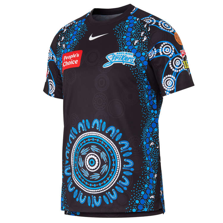 Nike Youth Adelaide Strikers 2023/24 Indigenous Cricket Shirt, , rebel_hi-res