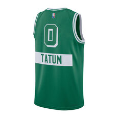 Nike Boston Celtics Jayson Tatum Mens City Edition Swingman Jersey, Green, rebel_hi-res