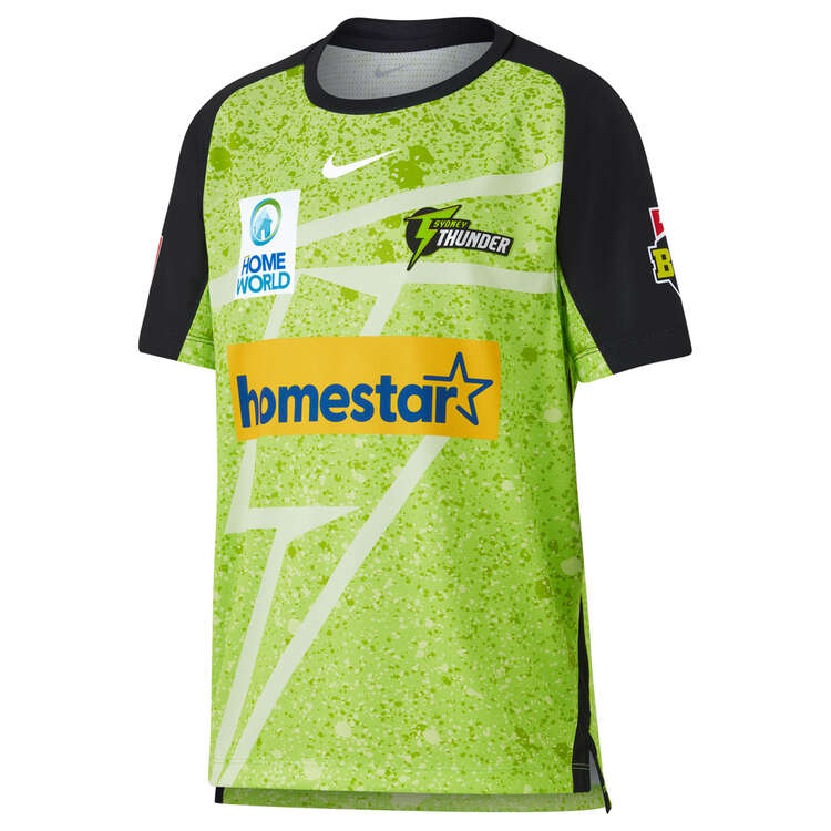 Nike Youth Sydney Thunder 2023/24 Replica BBL Home Shirt, Green, rebel_hi-res