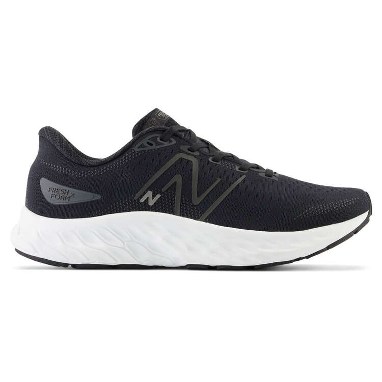 New Balance Fresh Foam X Evoz V3 Mens Running Shoes Black/White US 7, Black/White, rebel_hi-res