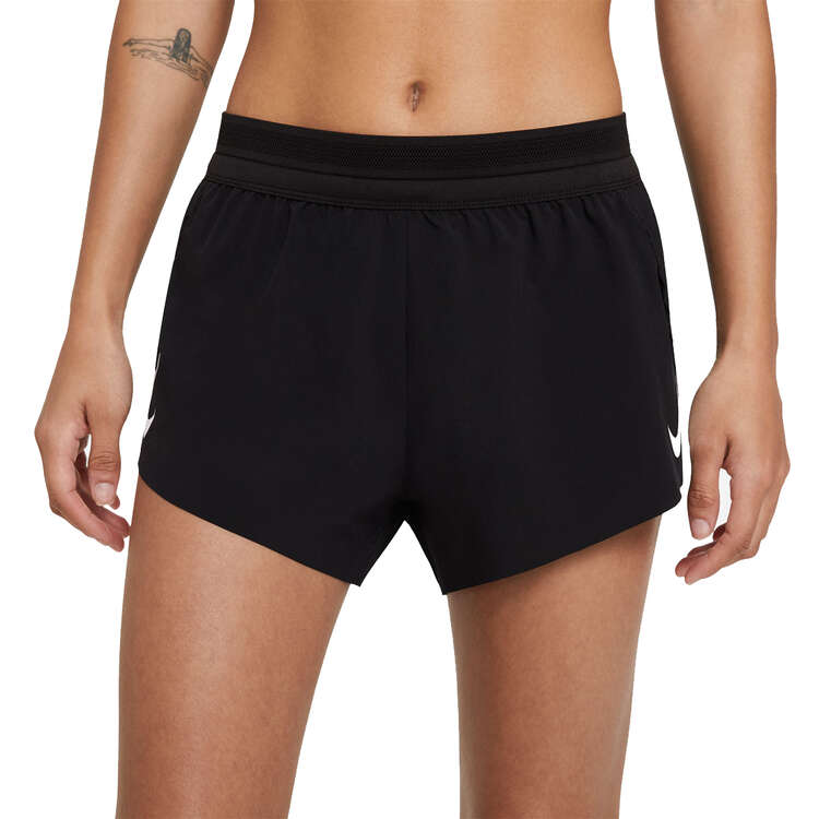 Nike Womens AeroSwift Shorts Black XL, Black, rebel_hi-res