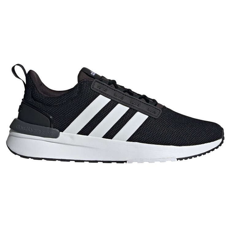adidas Racer TR21 Mens Casual Shoes Black/White US 7, Black/White, rebel_hi-res