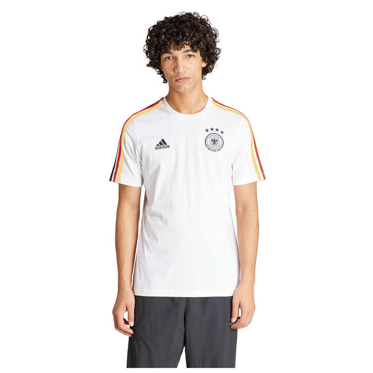 adidas Mens Germany Football DNA Tee White S, White, rebel_hi-res