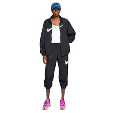 Nike Womens Sportswear Essential Woven Jacket, Black, rebel_hi-res