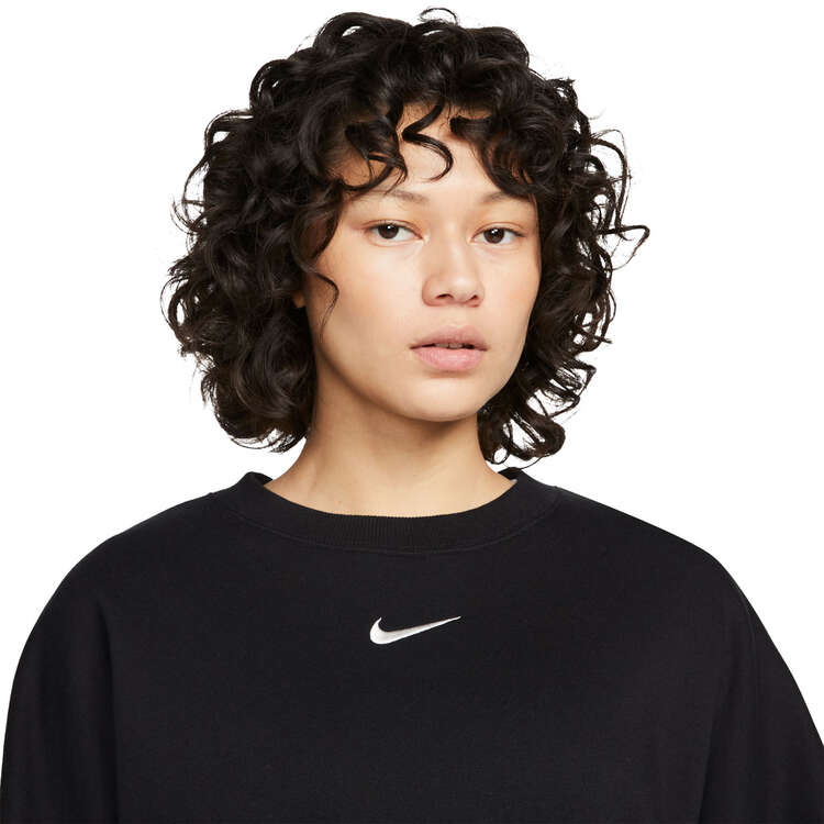 Nike Womens Phoenix Oversized Sweatshirt, Black, rebel_hi-res