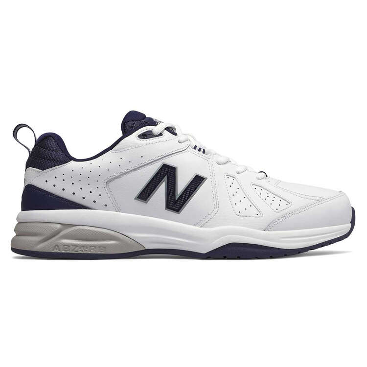 New Balance 624 V5 2E Mens Cross Training Shoes, White / Navy, rebel_hi-res