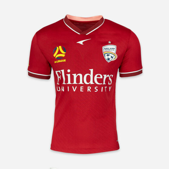 Adelaide United 2021/22 Mens Replica Home Jersey, Red, rebel_hi-res