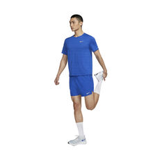 Nike Mens Dri-FIT Miler Running Tee, Blue, rebel_hi-res