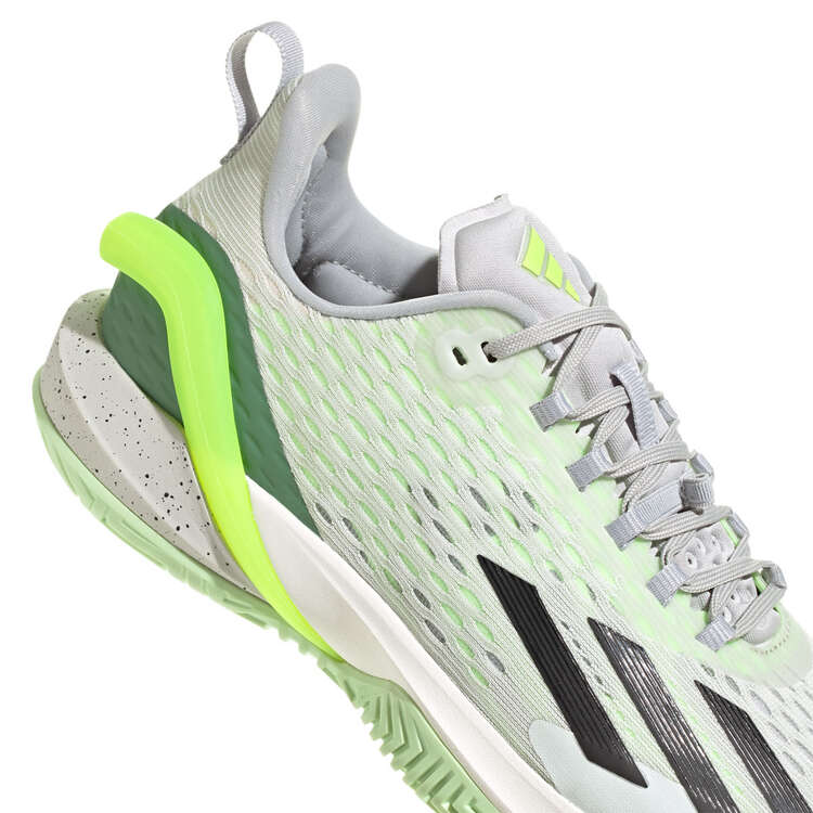 adidas Adizero Cybersonic Mens Tennis Shoes, Green/Black, rebel_hi-res