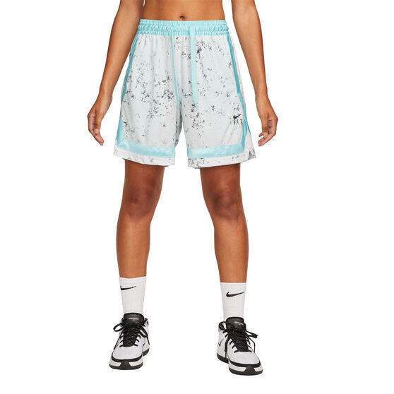 Nike Womens Fly Crossover Basketball Shorts, White, rebel_hi-res