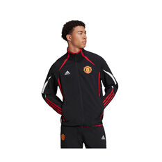 adidas Manchester United Teamgeist Woven Jacket Black S, Black, rebel_hi-res