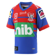 Newcastle Knights 2021 Mens Home Jersey Blue/Red S, Blue/Red, rebel_hi-res
