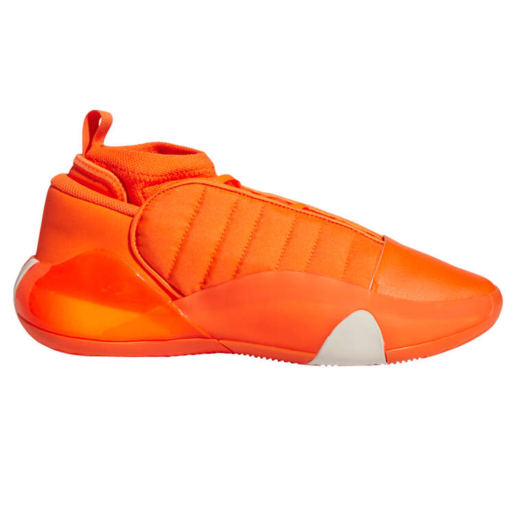 adidas Harden Volume 7 Basketball Shoes Orange/White US Mens 7 / Womens 8, Orange/White, rebel_hi-res