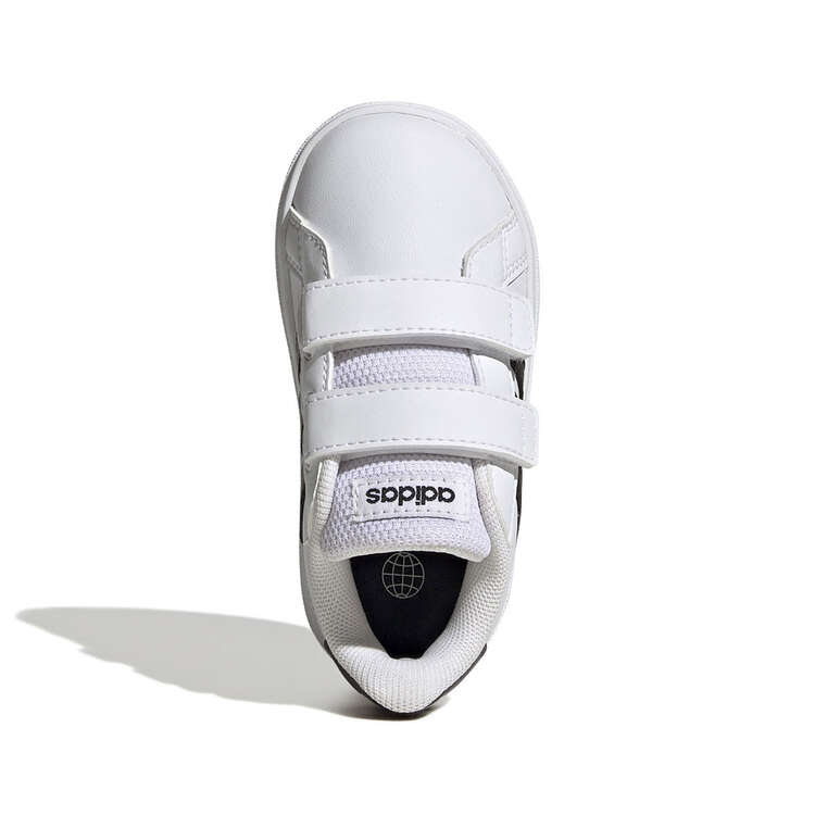 adidas Grand Court 2.0 Toddlers Shoes, White/Black, rebel_hi-res