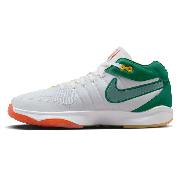 Nike Air Zoom G.T. Hustle 2 Basketball Shoes White/Green US Mens 10 / Womens 11.5, White/Green, rebel_hi-res