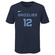 Nike Memphis Grizzlies Ja Morant Kids Icon Tee, Blue, rebel_hi-res