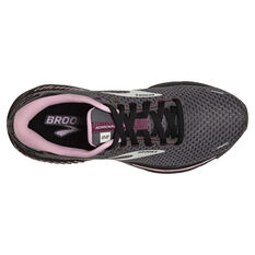 Brooks Adrenaline GTS 22 Womens Running Shoes, Black/Pink, rebel_hi-res