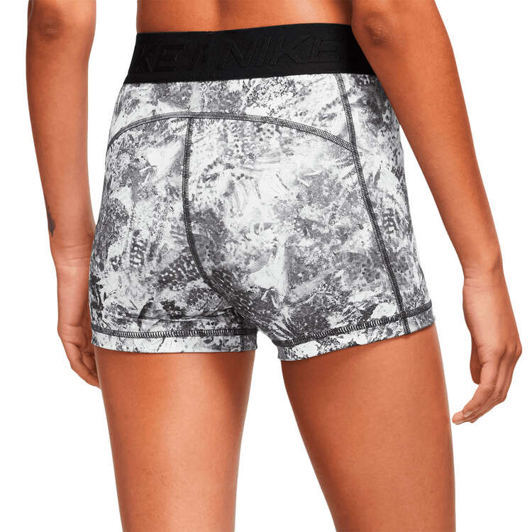 Nike Pro Womens Dri-FIT All-Over-Print 3 Inch Shorts, Print, rebel_hi-res