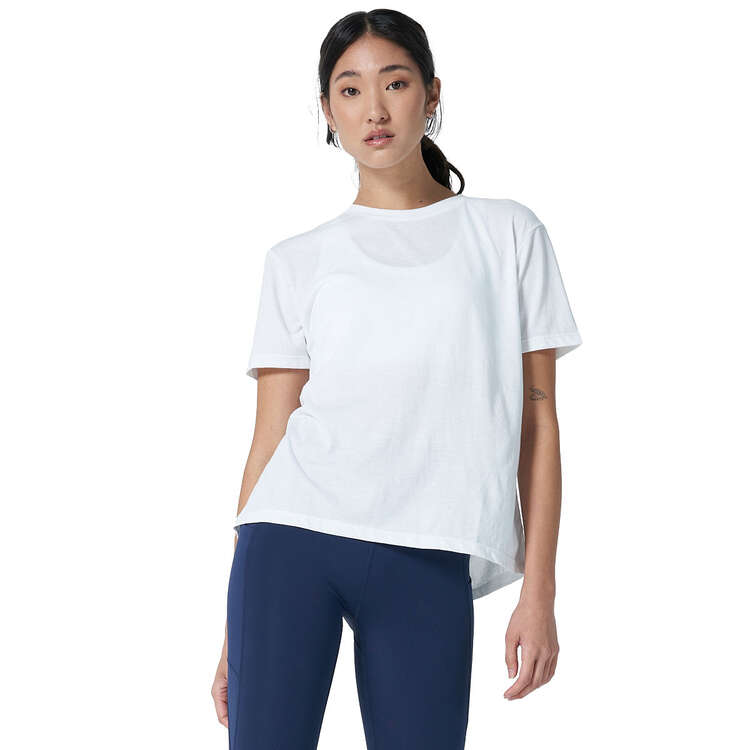 Ell & Voo Womens Essentials Relaxed Tee White XXS, White, rebel_hi-res