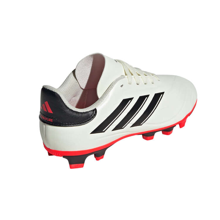 adidas Copa Pure II Club Kids Football Boots, White/Black, rebel_hi-res