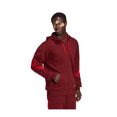 adidas Mens Sportswear Future Icons Full-Zip Hoodie, Red, rebel_hi-res