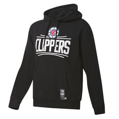 Los Angeles Clippers Mens Fleece Hoodie Black S, Black, rebel_hi-res