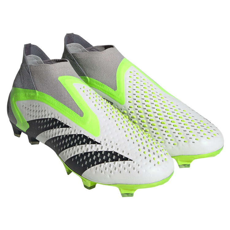 adidas Predator Accuracy+ Football Boots, White/Black, rebel_hi-res