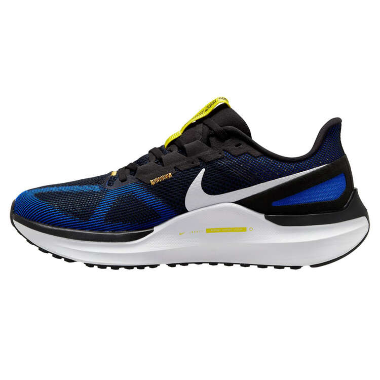 Nike Air Zoom Structure 25 Mens Running Shoes, Black/Blue, rebel_hi-res