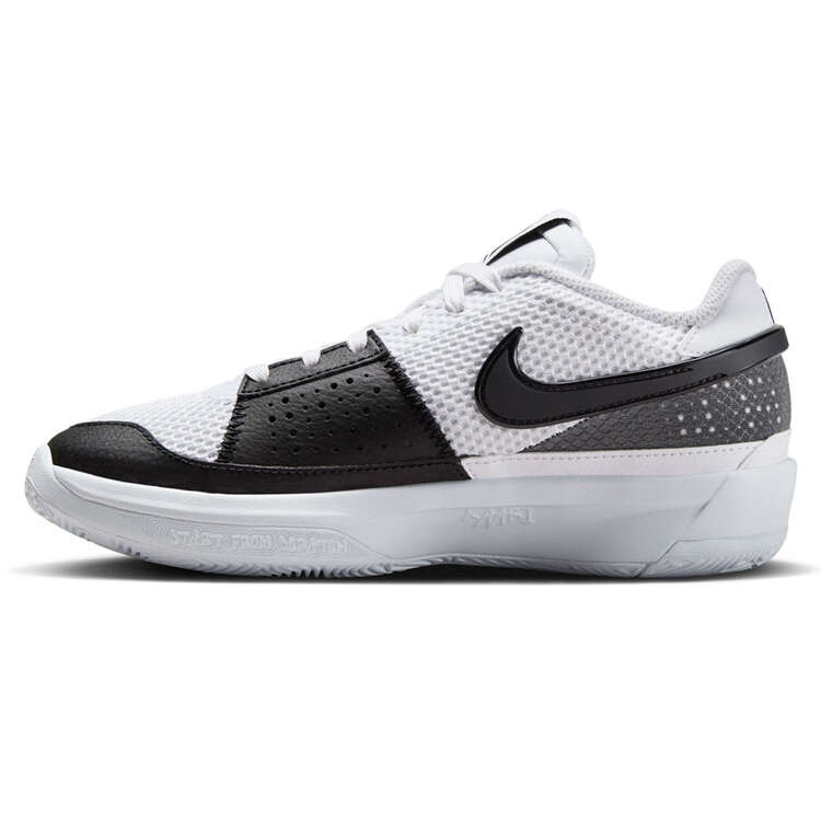 Nike Ja 1 GS Kids Basketball Shoes White/Black US 4, White/Black, rebel_hi-res