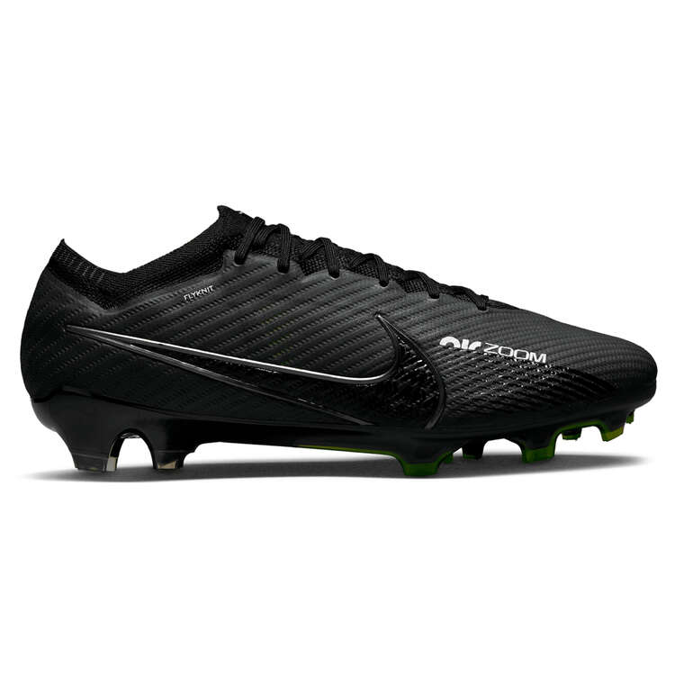 Nike Zoom Mercurial Vapor 15 Elite Football Boots Black/Grey US Mens 5 / Womens 6.5, Black/Grey, rebel_hi-res