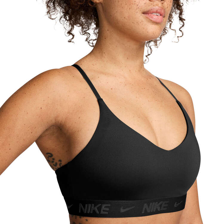 Nike Womens Indy Light Support Padded Adjustable Sports Bra, Black, rebel_hi-res