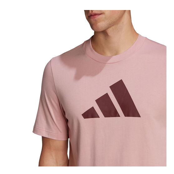 adidas Mens Future Icons 3-Bar Tee, Pink, rebel_hi-res