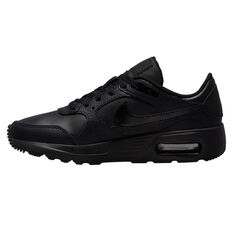 Nike Air Max SC Leather Womens Casual Shoes Black US 5, Black, rebel_hi-res