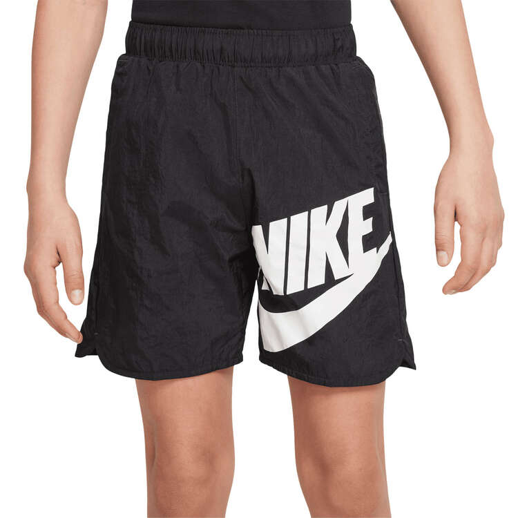Nike Boys Sportswear Woven HBR Shorts, Black, rebel_hi-res