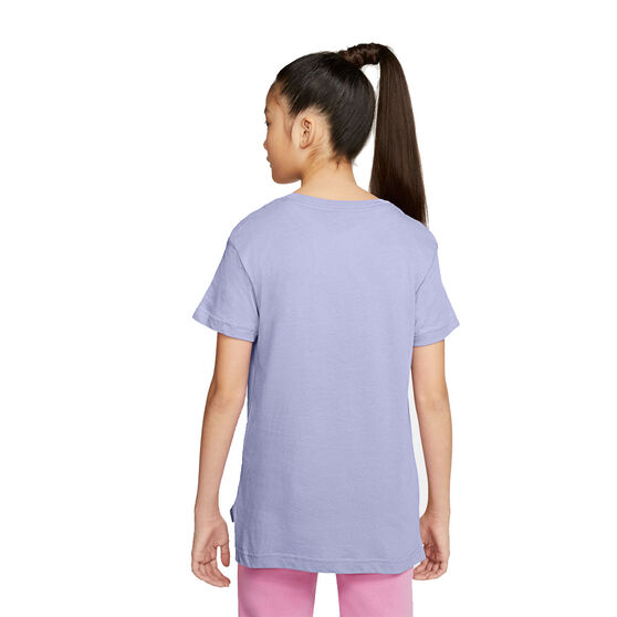 Nike Girls Sportswear Basic Futura Tee, Purple, rebel_hi-res