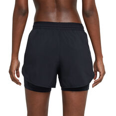 Nike Womens Tempo Luxe 2 In 1 Running Shorts, Black, rebel_hi-res