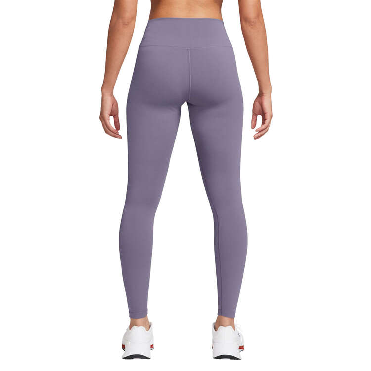 Nike One Womens High Waisted Full Length Tights Purple XS, Purple, rebel_hi-res