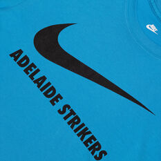 Adelaide Strikers 2021/22 Mens Swoosh Tee, Blue, rebel_hi-res