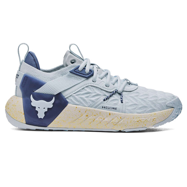 Under Armour Project Rock 6 Womens Training Shoes, Blue/White, rebel_hi-res