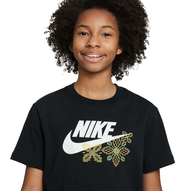 Nike Girls Sportswear Tee, Black, rebel_hi-res