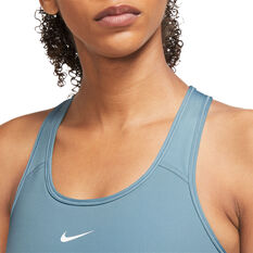 Nike Womens Swoosh Medium Support Sports Bra, Blue, rebel_hi-res