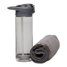 Celsius Microfiber Towel and Bottle 700ml, , rebel_hi-res