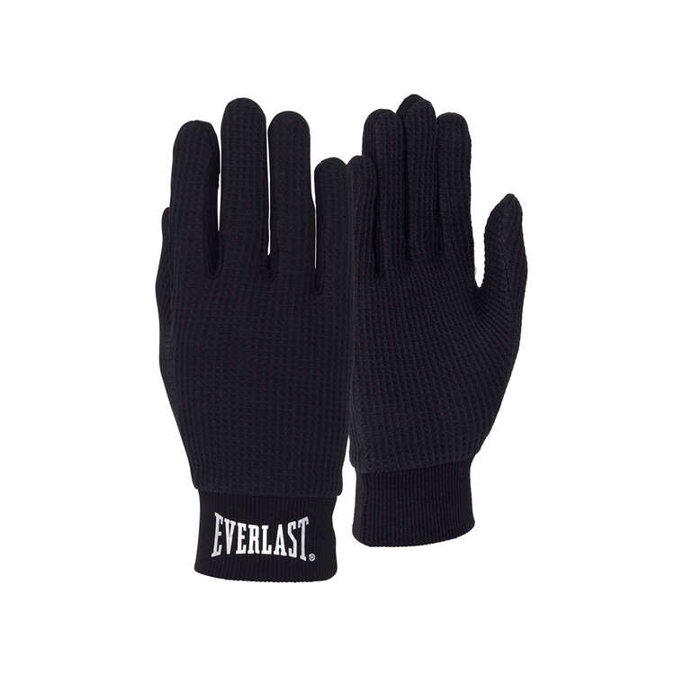 Everlast Cotton Glove Liners Black S/M, Black, rebel_hi-res