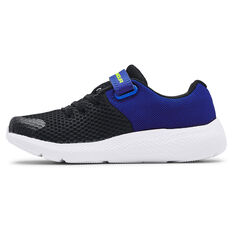 Under Armour Charged Pursuit 2 PS Kids Running Shoes Black/White US 11, Black/White, rebel_hi-res