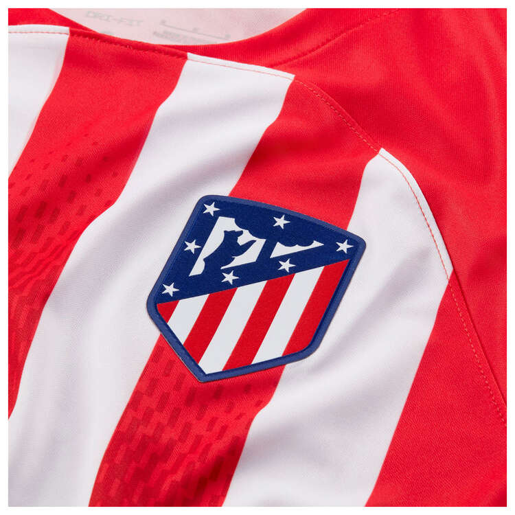 Nike Mens Atlético Madrid 2023/24 Stadium Home Football Jersey, Red, rebel_hi-res