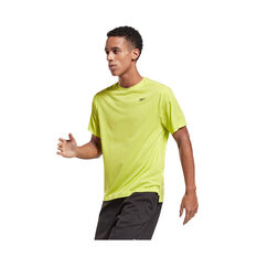 Reebok Mens United By Fitness Perforated Tee Yellow XS, Yellow, rebel_hi-res