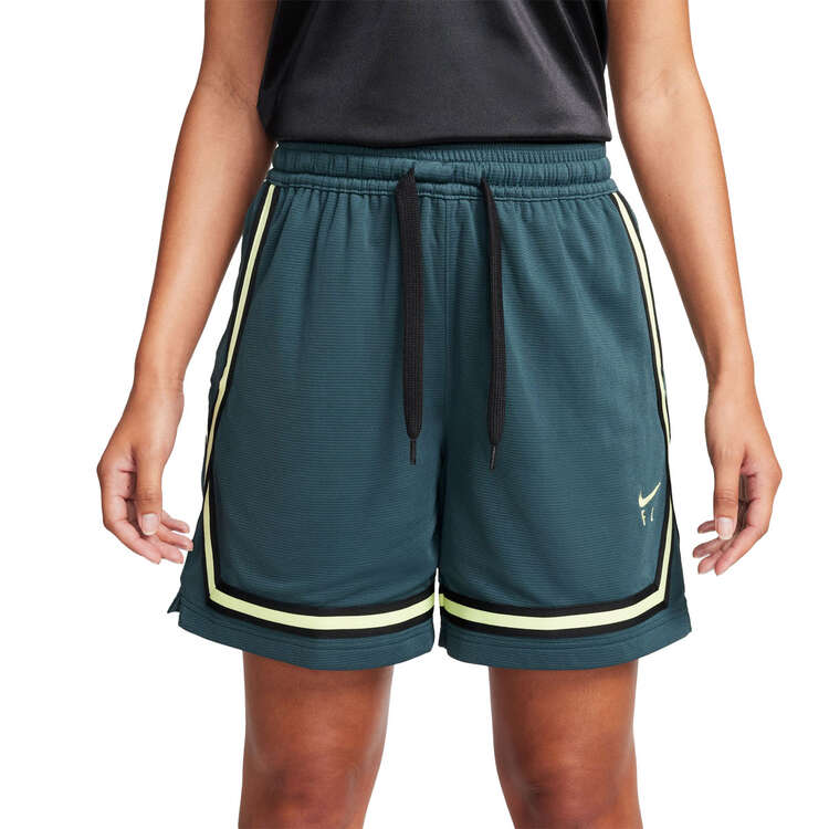 Nike Womens Fly Crossover Basketball Shorts Green XS, Green, rebel_hi-res
