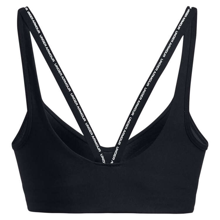 Under Armour Womens UA Infinity Low Support Strappy Sports Bra, Black, rebel_hi-res