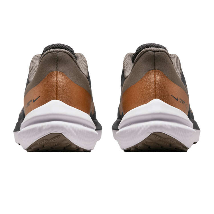Nike Air Winflo 9 Womens Running Shoes, Grey/Gold, rebel_hi-res